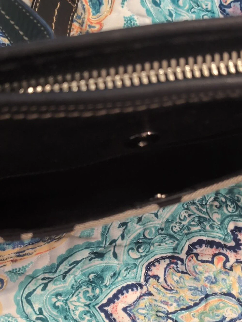 Coach Black and Gray Signature Canvas Shoulder Bag